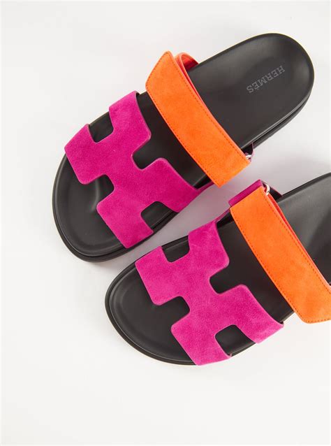 hermes chypre orange and pink|Hermes chypre sandals.